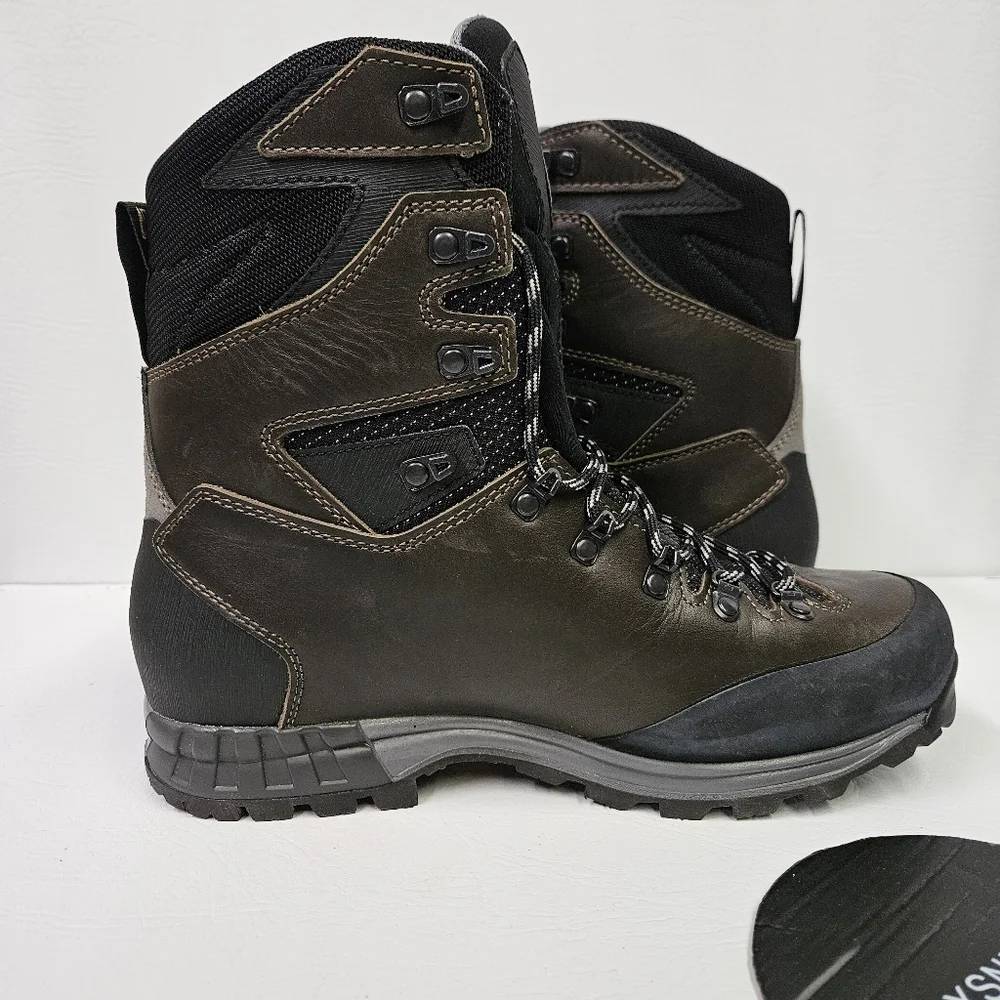 Zamberlan 1112 Cresta Alta GTX RR Hydrobloc Waxed Dark Brown Boot Men's Size 9